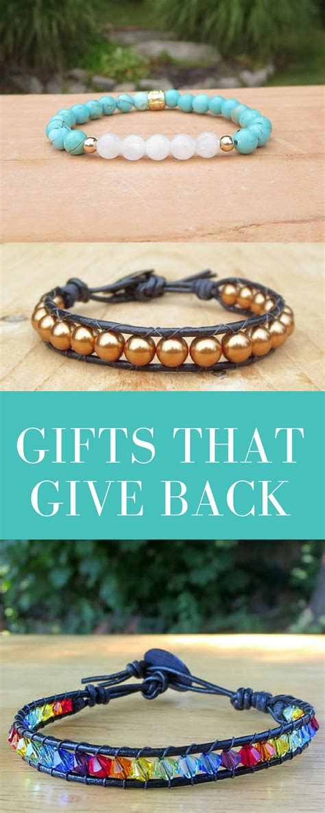 Bracelets that give back to charity causes on .